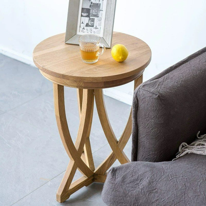 SHADDAM Modern Solid Wood Side Table