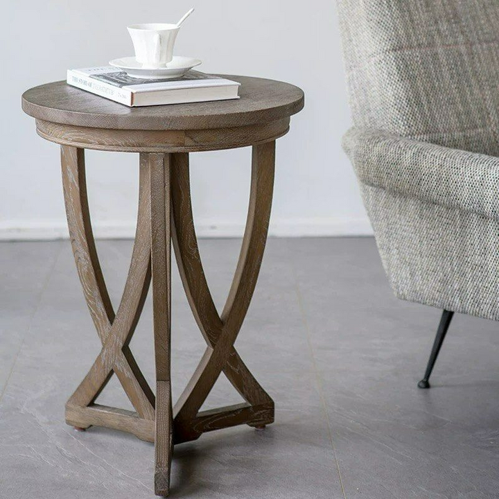 SHADDAM Modern Solid Wood Side Table