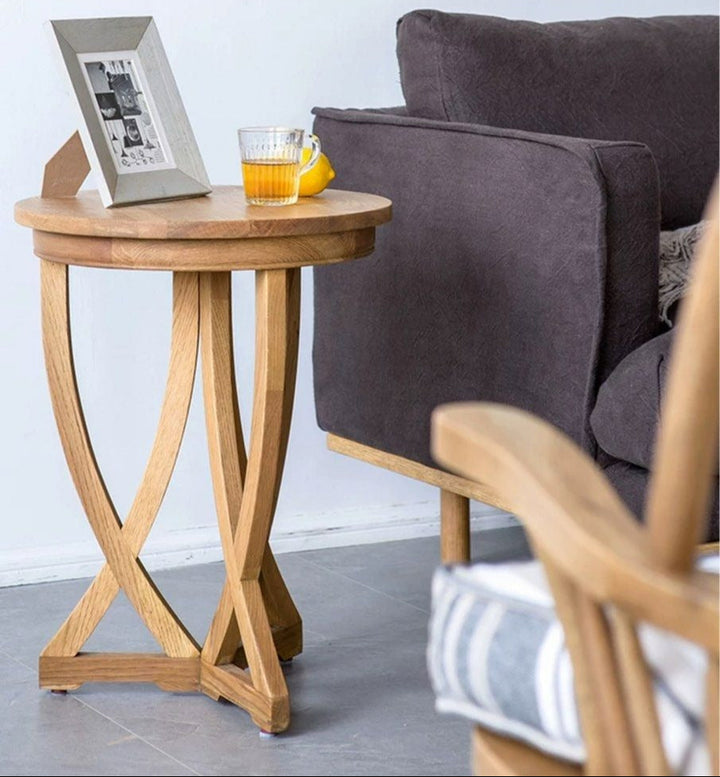 SHADDAM Modern Solid Wood Side Table