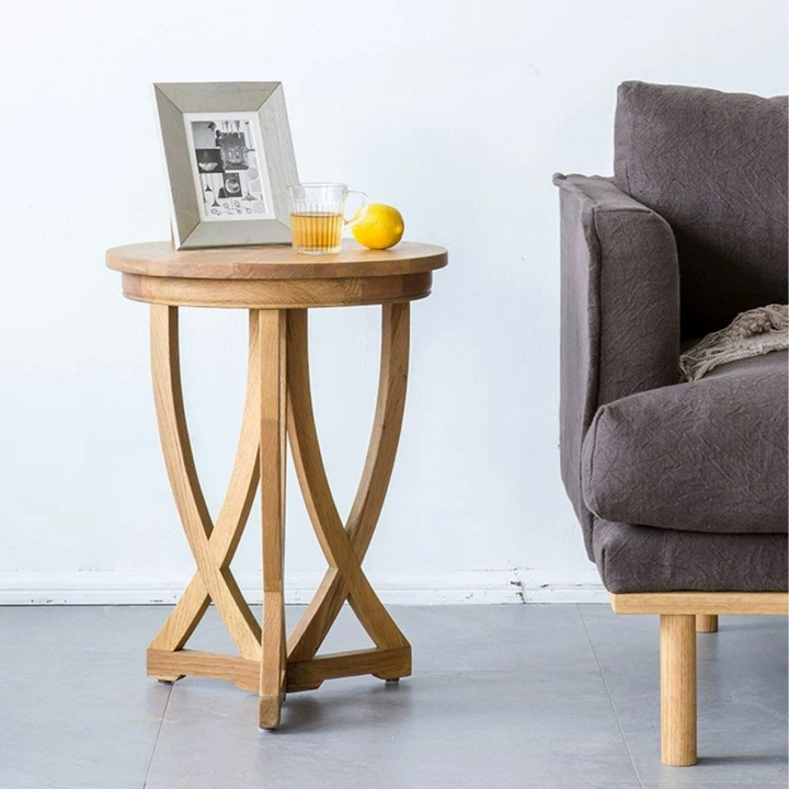 SHADDAM Modern Solid Wood Side Table