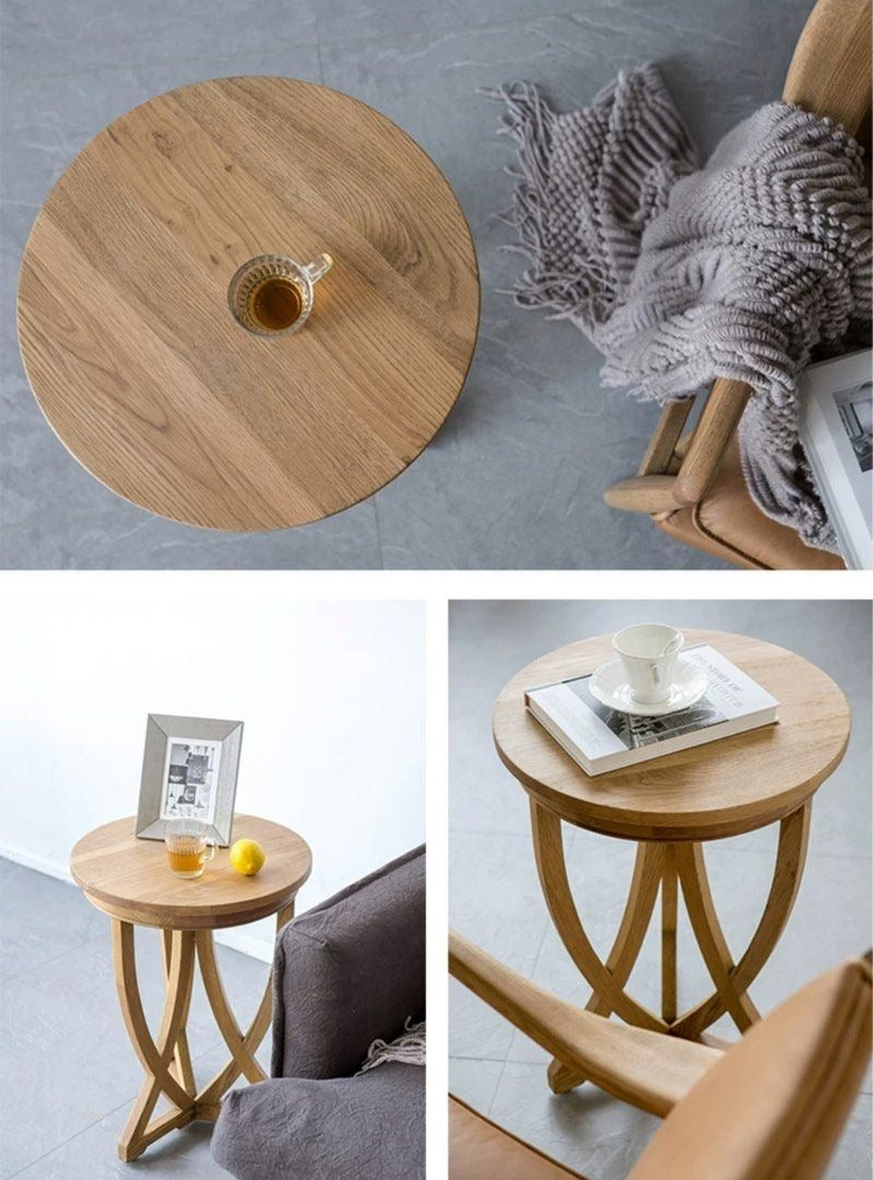 SHADDAM Modern Solid Wood Side Table