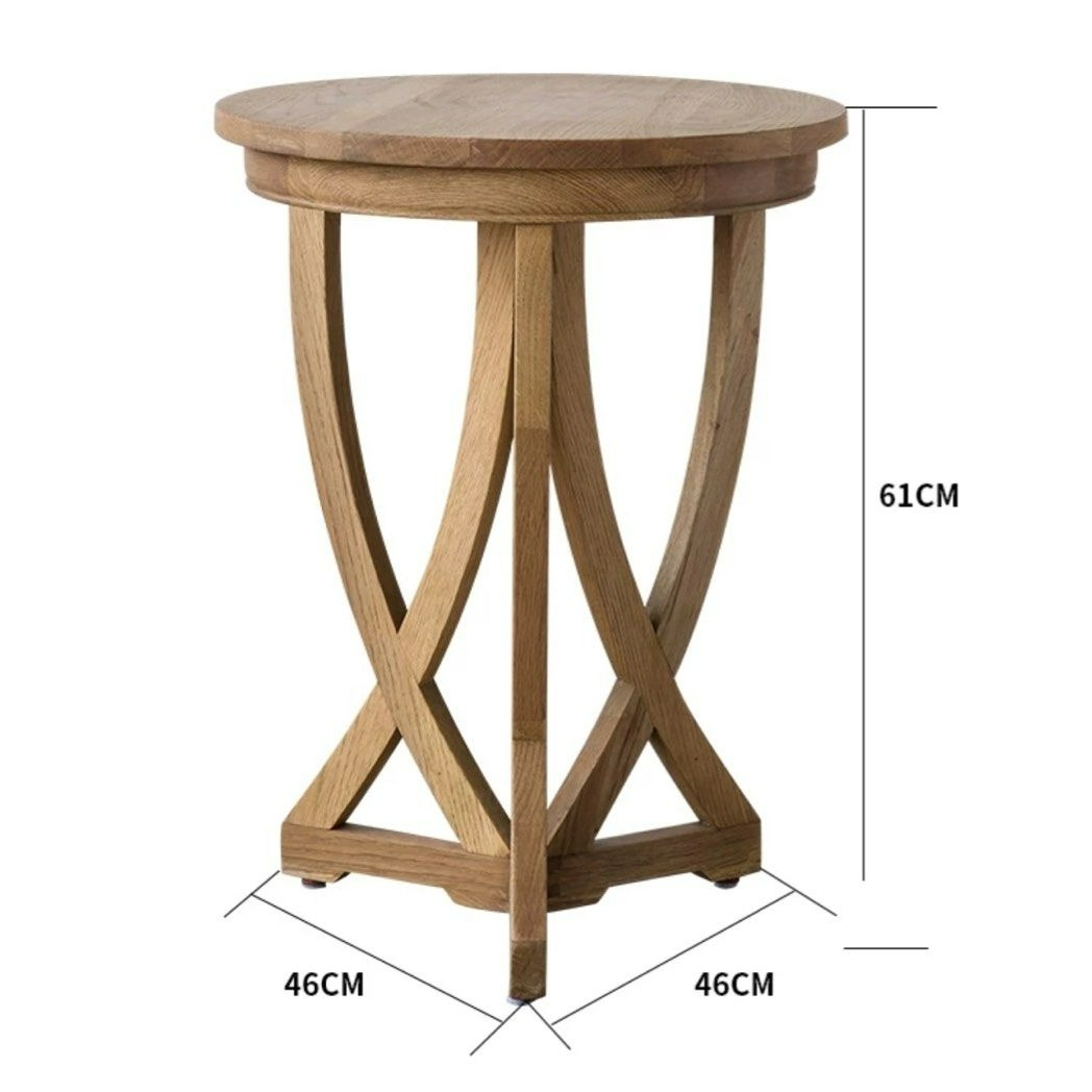 SHADDAM Modern Solid Wood Side Table