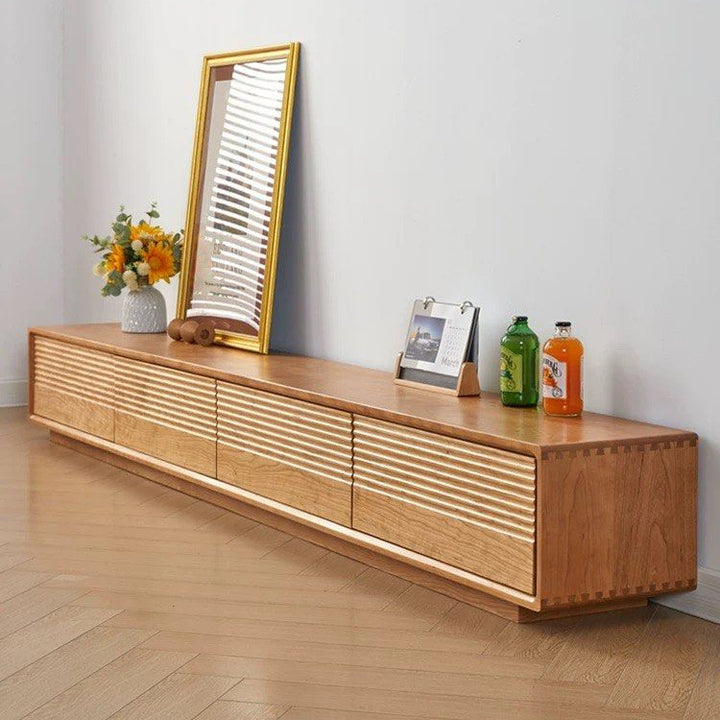 LUMYA Japandi Solid Wood TV Console
