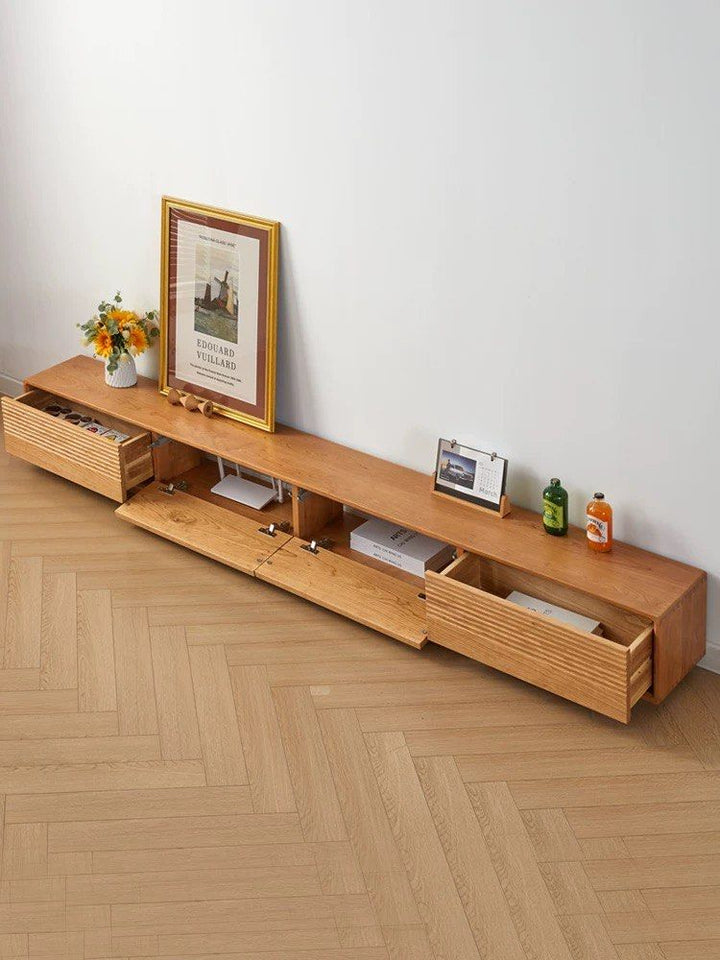 LUMYA Japandi Solid Wood TV Console