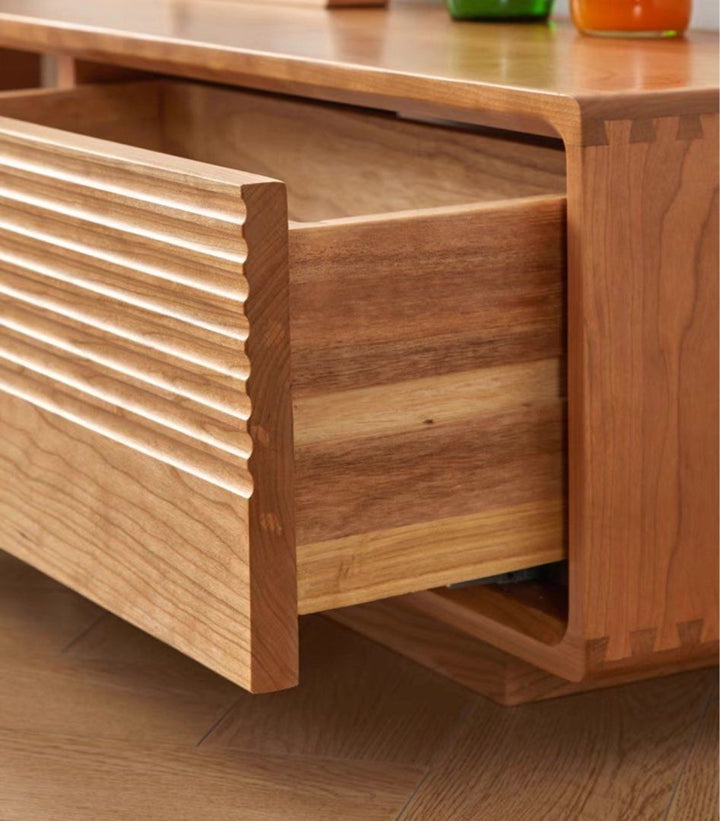 LUMYA Japandi Solid Wood TV Console