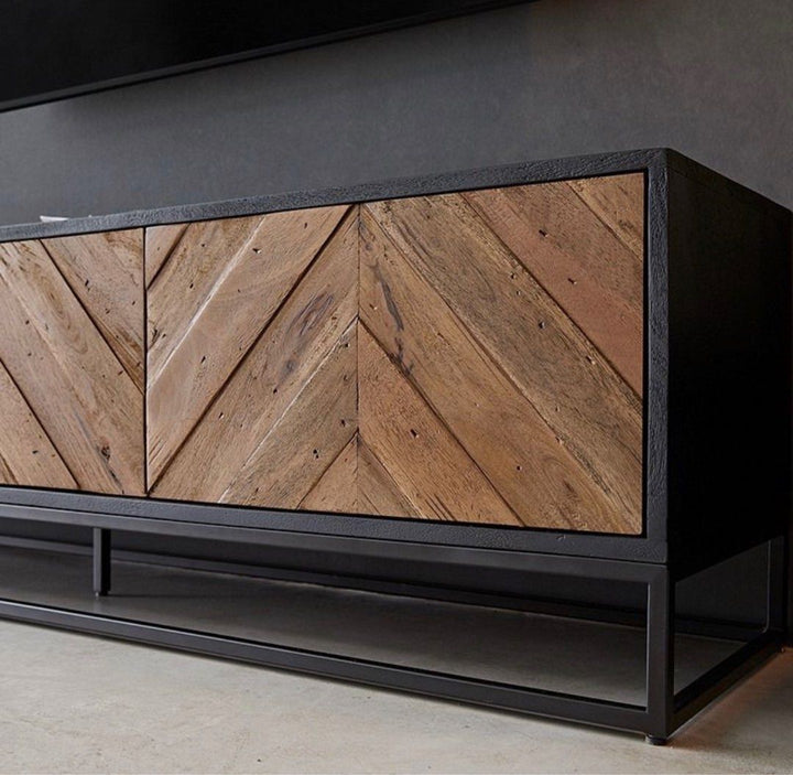 RAGOR Industrial Pine Wood TV Console