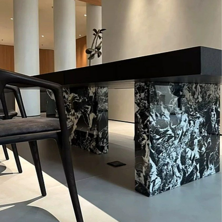 IBARRA Modern Solid Wood Dining Table