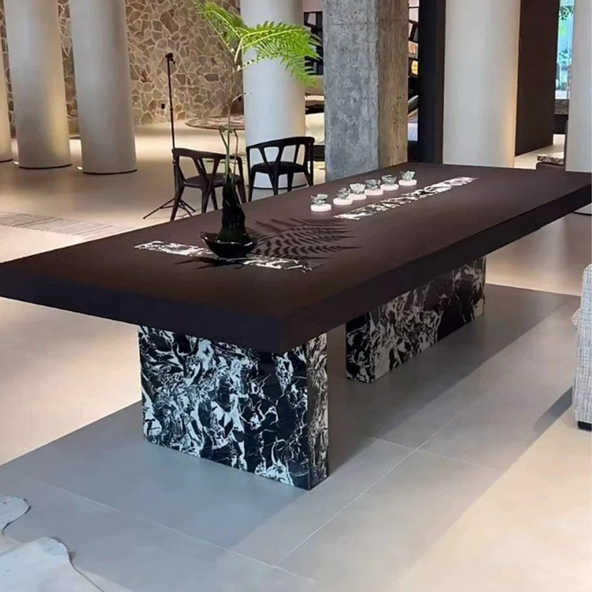 IBARRA Modern Solid Wood Dining Table