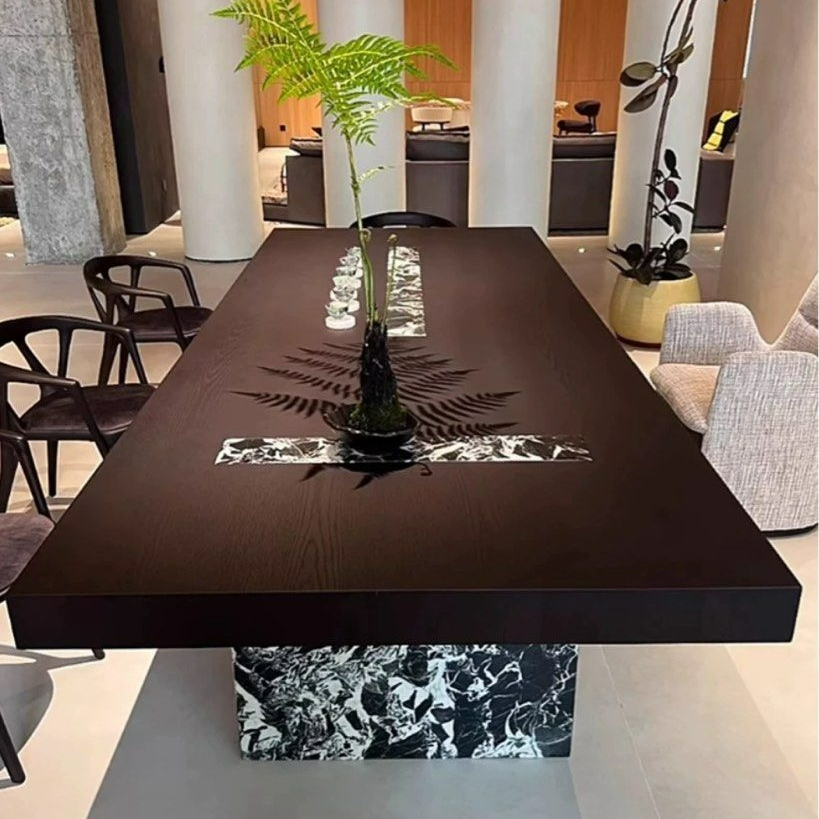 IBARRA Modern Solid Wood Dining Table