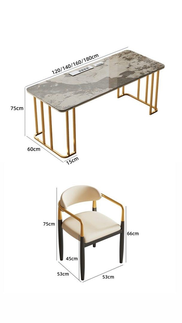 DRAKE Modern Sintered Stone Study Table