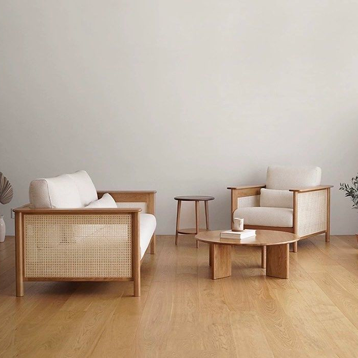 KOHANA Japandi Rattan Fabric Sofa