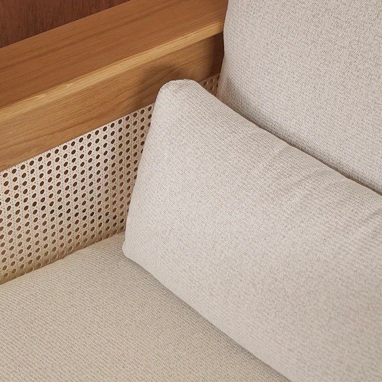 KOHANA Japandi Rattan Fabric Sofa