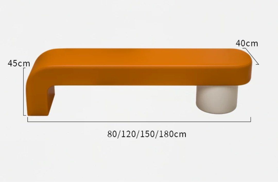 GALILEO Modern Leather Bench