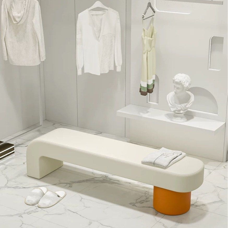 GALILEO Modern Leather Bench