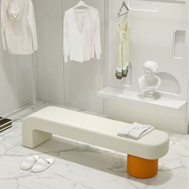 GALILEO Modern Leather Bench