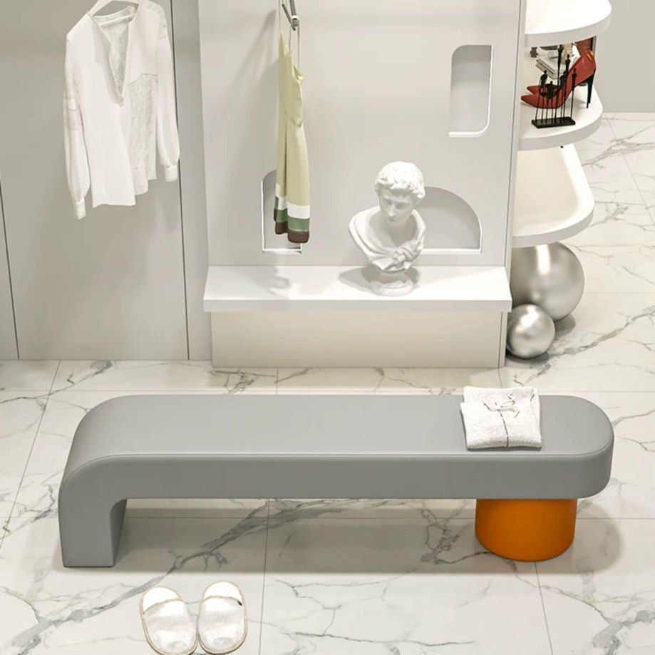 GALILEO Modern Leather Bench