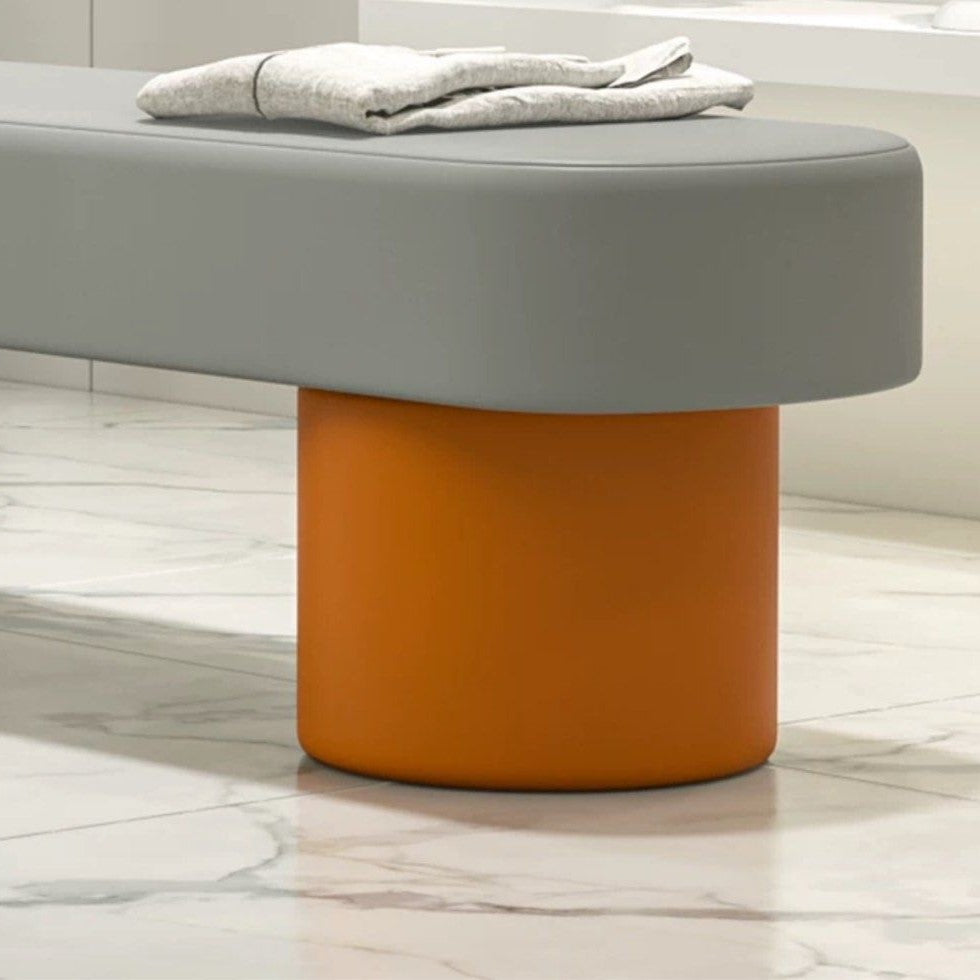 GALILEO Modern Leather Bench