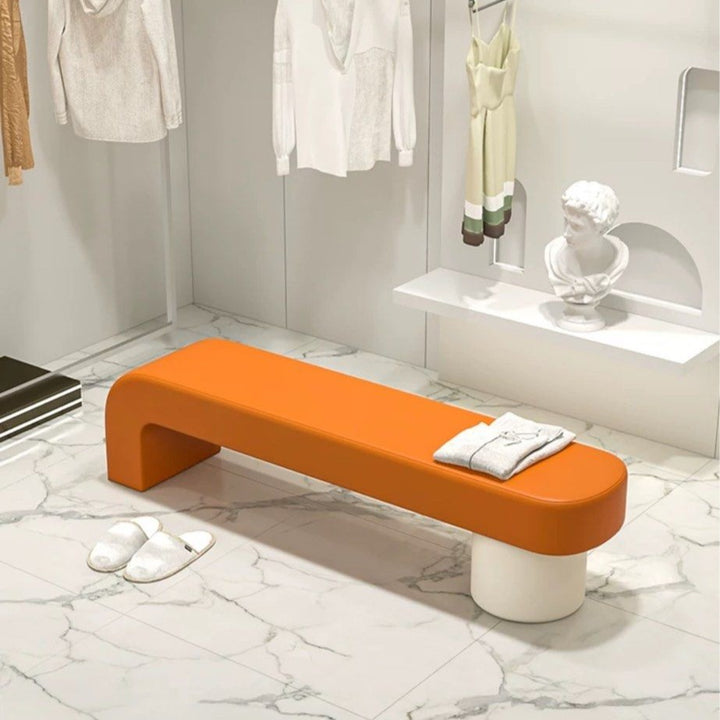 GALILEO Modern Leather Bench