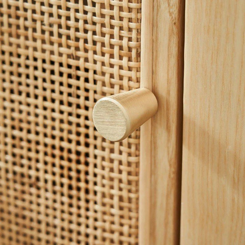 DOSKO Rattan Bedside Table