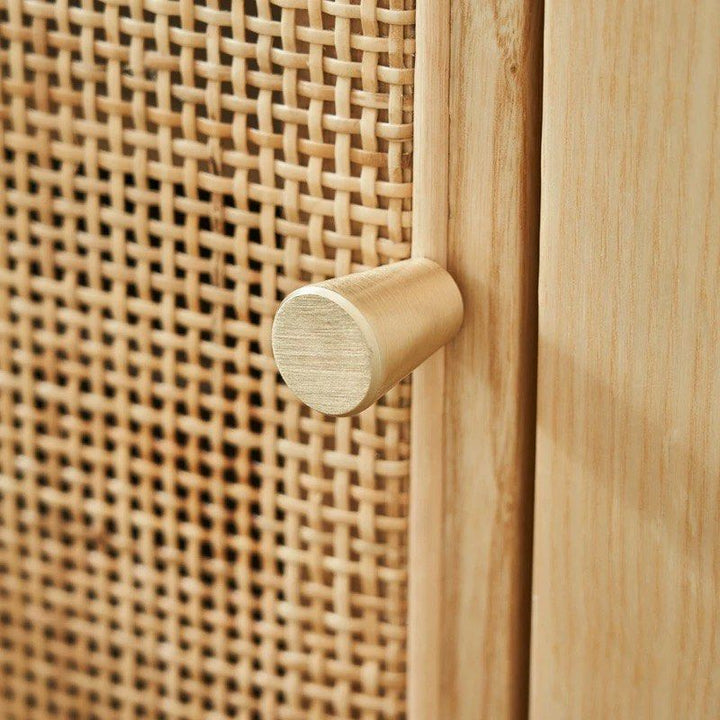 DOSKO Rattan Bedside Table