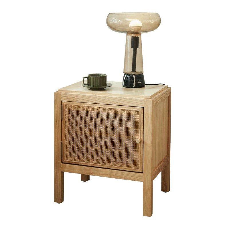 DOSKO Rattan Bedside Table