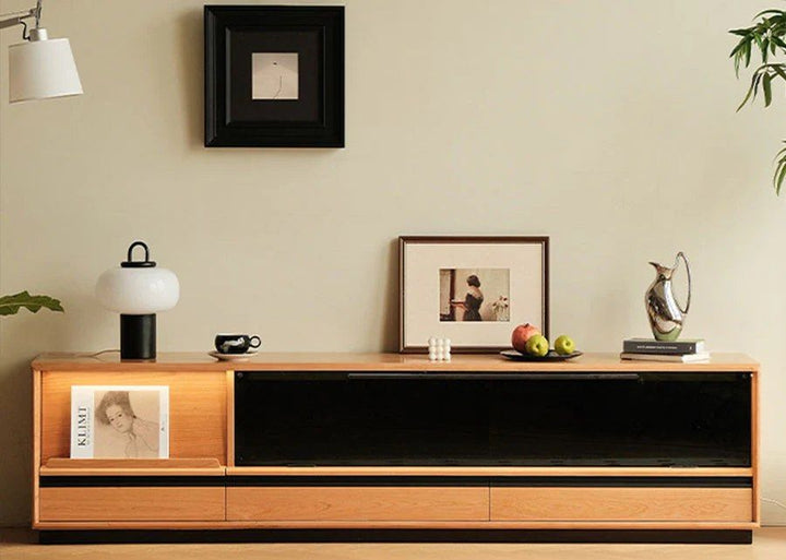 KAALYN Modern Solid Wood TV Console