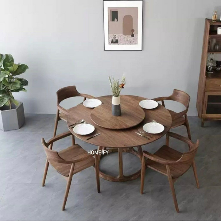 SCHOFIELD Modern Pine Dining Table and Chair Set