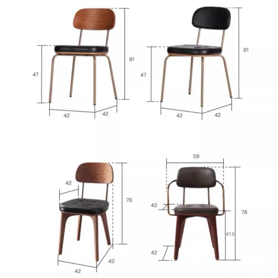 FLINT Modern Leather Dining Chair
