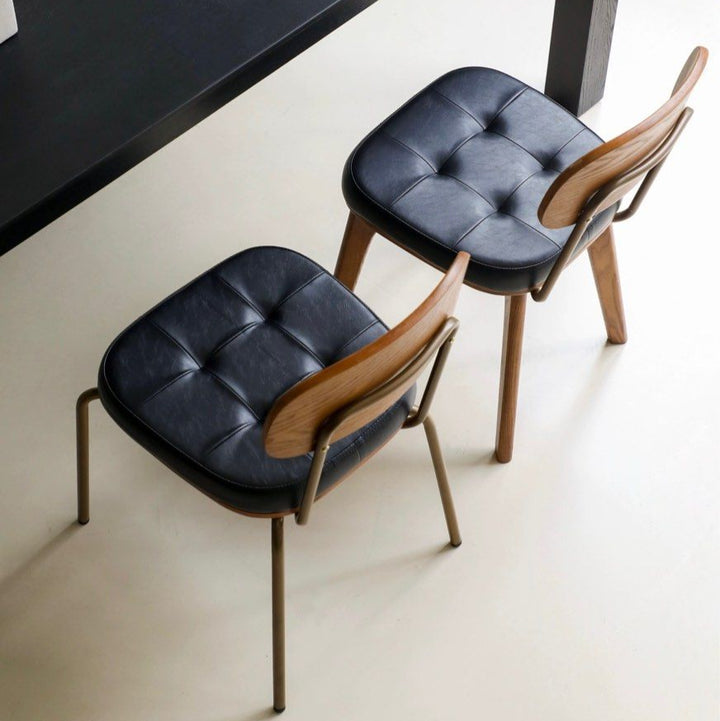 FLINT Modern Leather Dining Chair