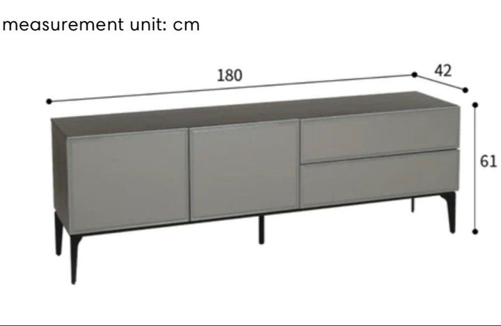 SERISS Designer Wood TV Stand