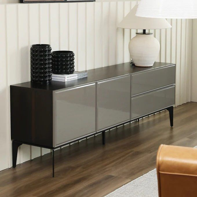 SERISS Designer Wood TV Stand