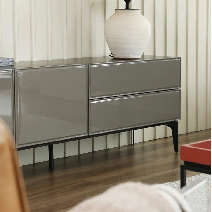 SERISS Designer Wood TV Stand