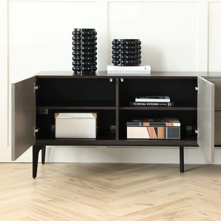 SERISS Designer Wood TV Stand