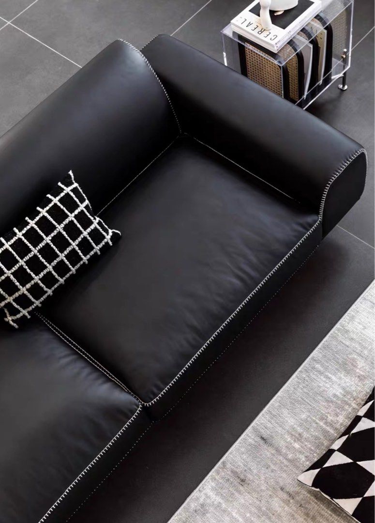 LUXOVA Modern Leather Sofa