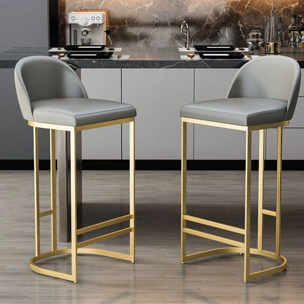 AERO Modern Leather Bar Stool