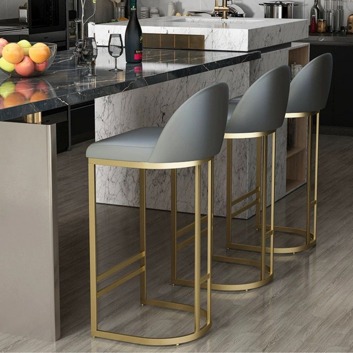 AERO Modern Leather Bar Stool