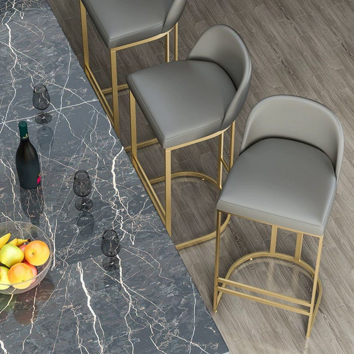 AERO Modern Leather Bar Stool