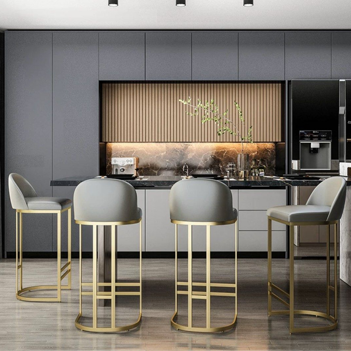 AERO Modern Leather Bar Stool