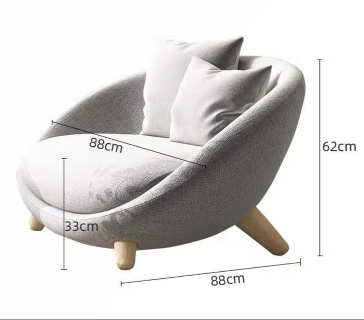 KENJI Modern Fabric Armchair