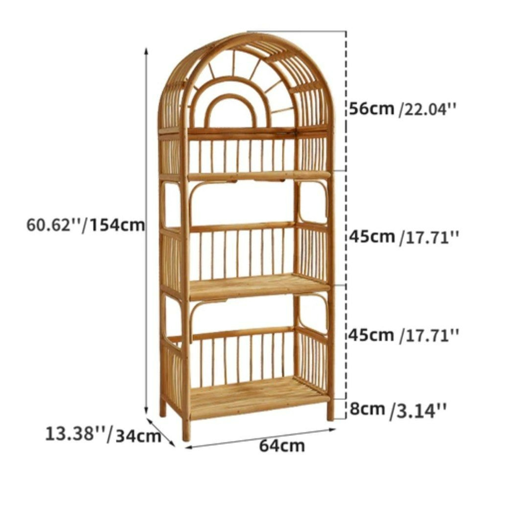 AMELIE Rattan Bookshelf