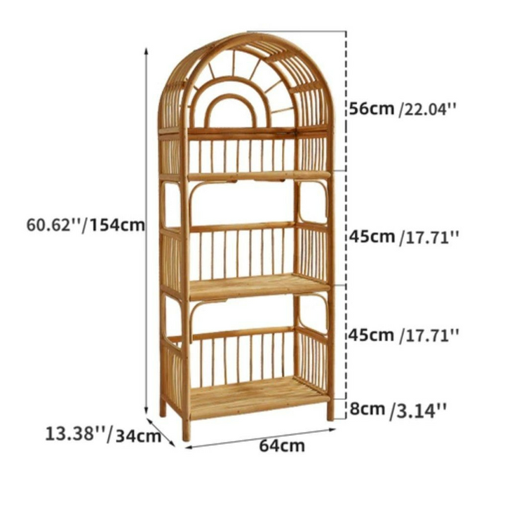 AMELIE Rattan Bookshelf