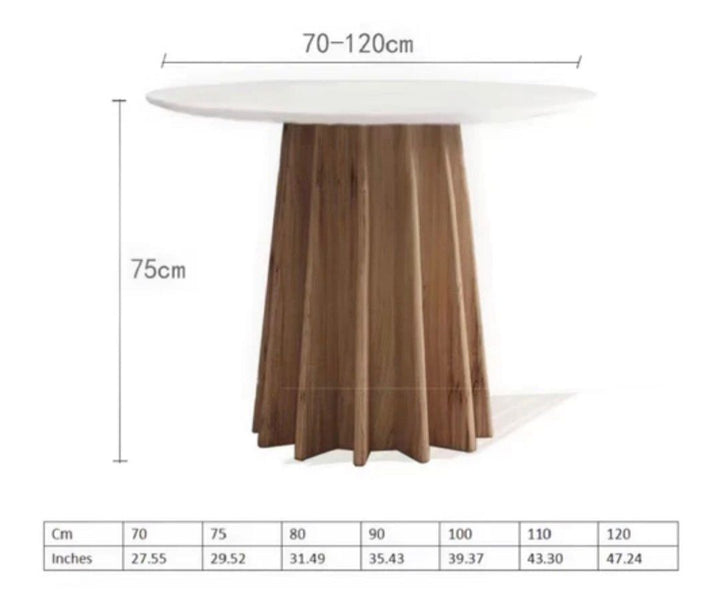 HARTE Round Slate Dining Table