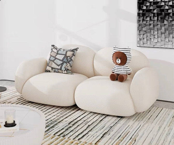 ROVIERO Boucle Fabric Sofa