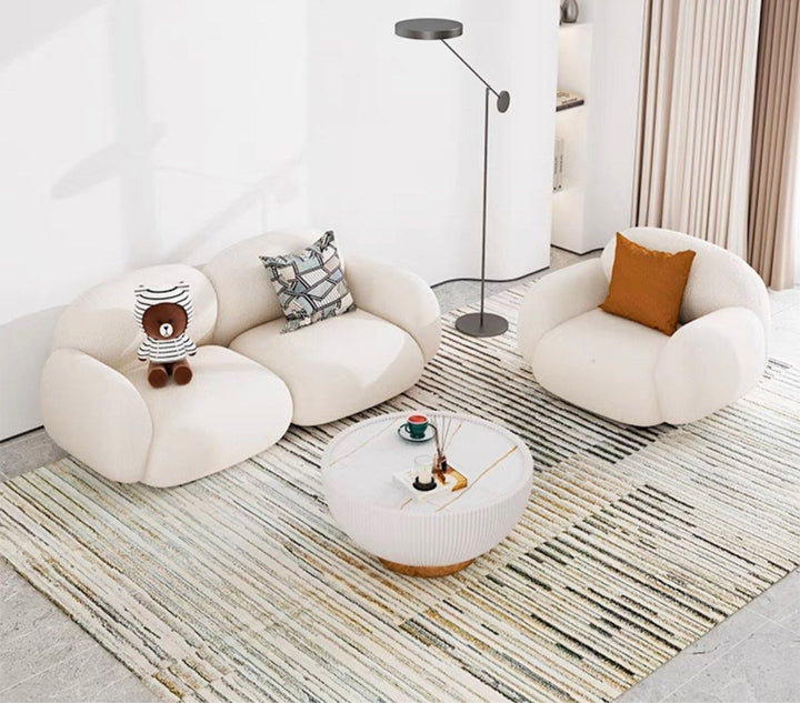 ROVIERO Boucle Fabric Sofa