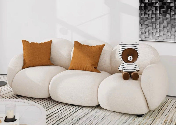 ROVIERO Boucle Fabric Sofa