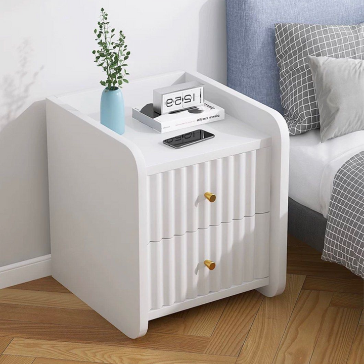 ALEXIS White Side Table