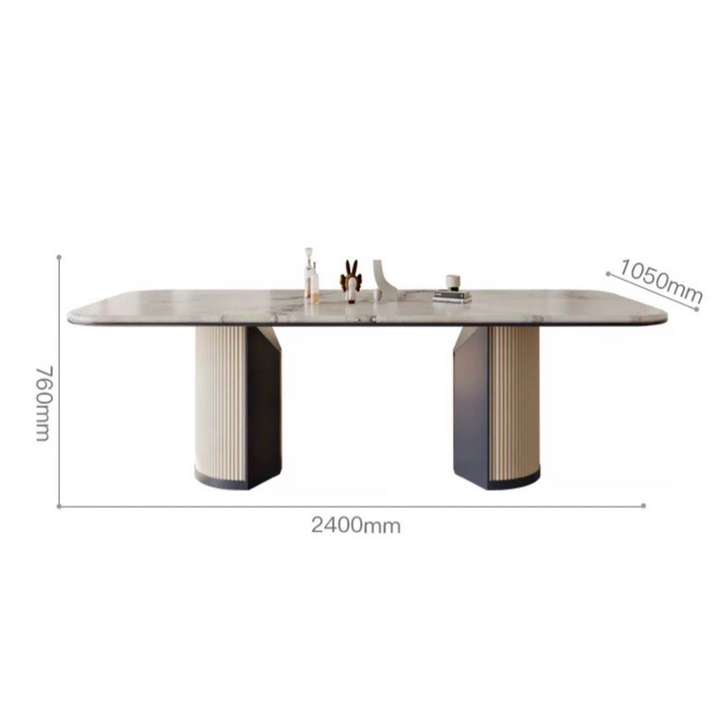 LAYTON Modern Marble Dining Table