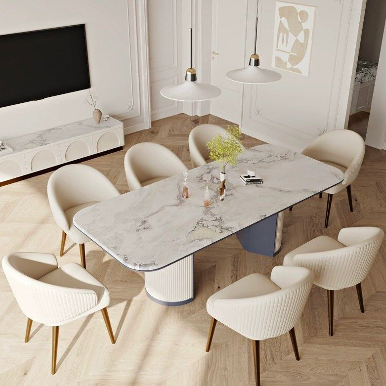 LAYTON Modern Marble Dining Table