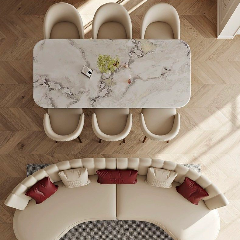 LAYTON Modern Marble Dining Table