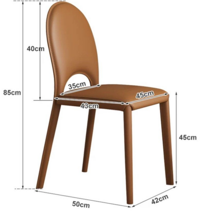 JESSE Modern Leather Dining Chair